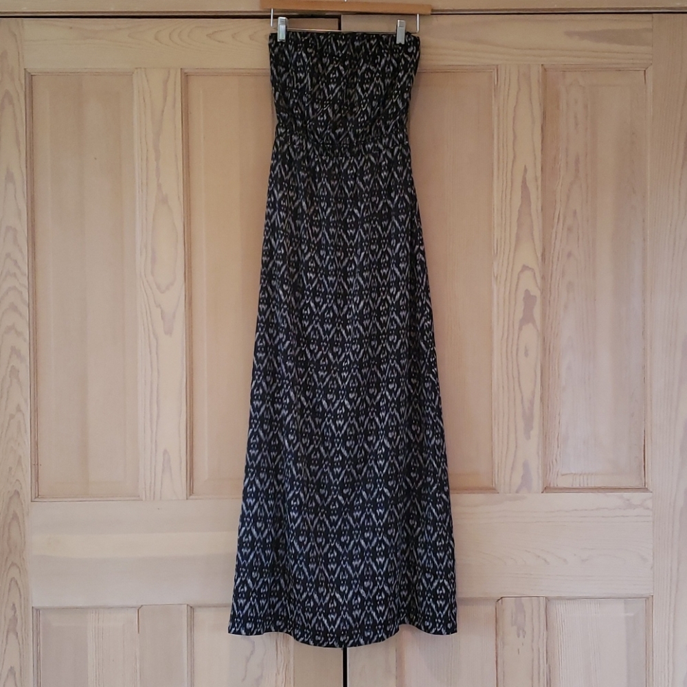 Aqua Ikat Maxi Dress